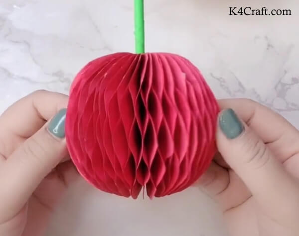Beautiful 3D Apple craft step by step Tutorial
