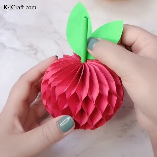 Beautiful 3D Apple craft step by step Tutorial