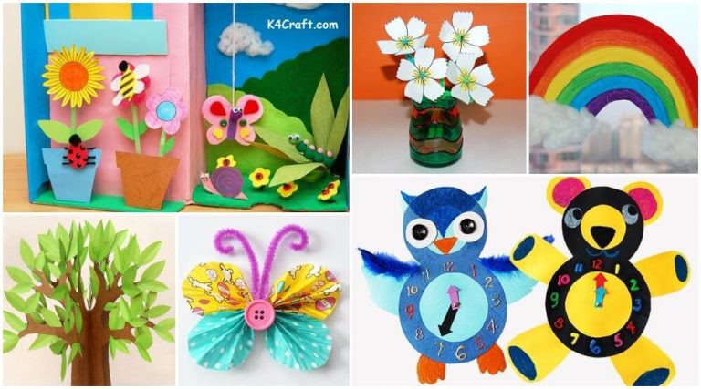 100+ Spring Craft Ideas for Kids with Easy Tutorials - K4 Craft