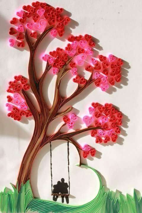 Beautiful Cherry Blossom Valentine's Day crafts