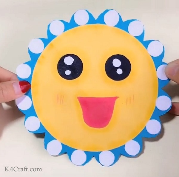 Easy Paper Sun Craft: Step-by-Step Image Tutorial