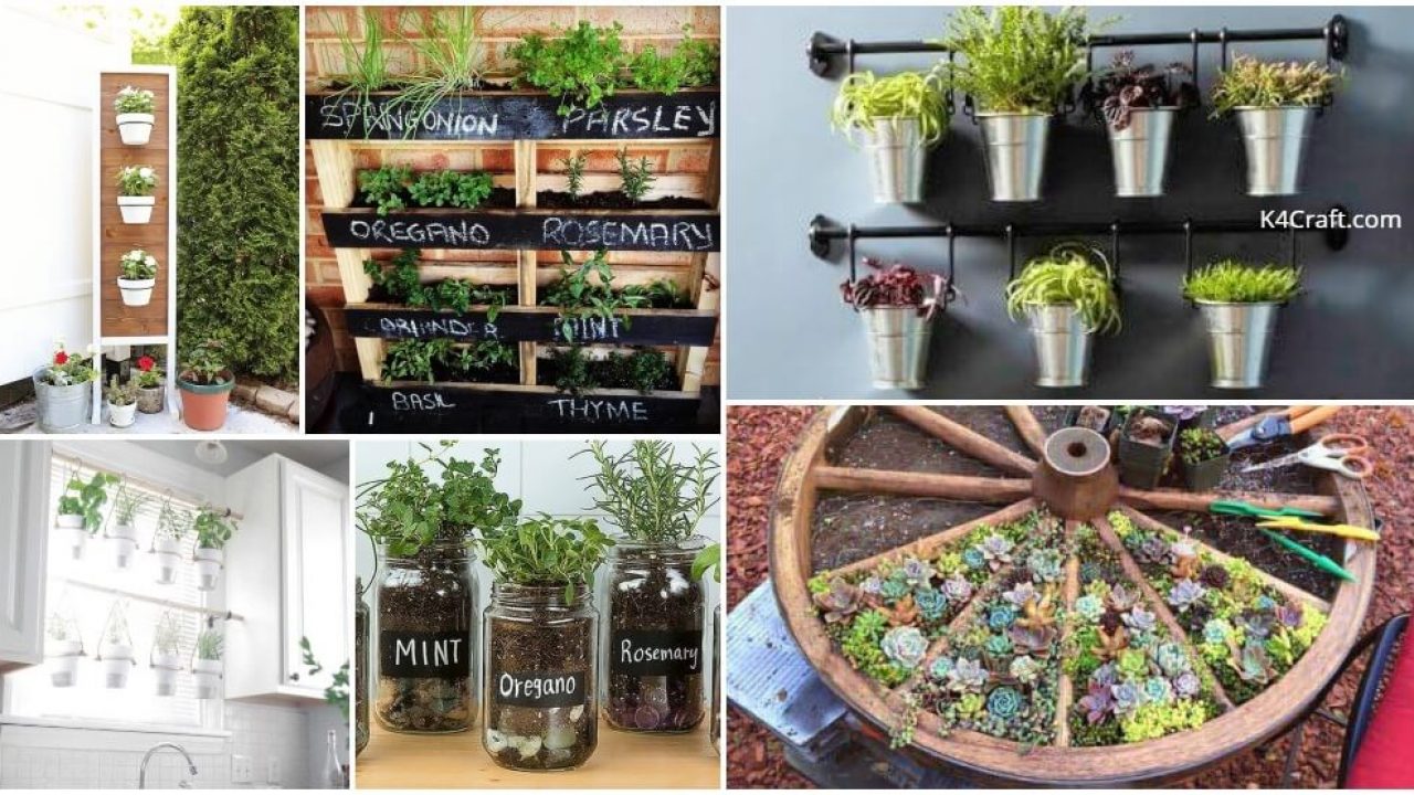 Diy Herb Garden Ideas For Indoor Outdoor Decor K4 Craft
