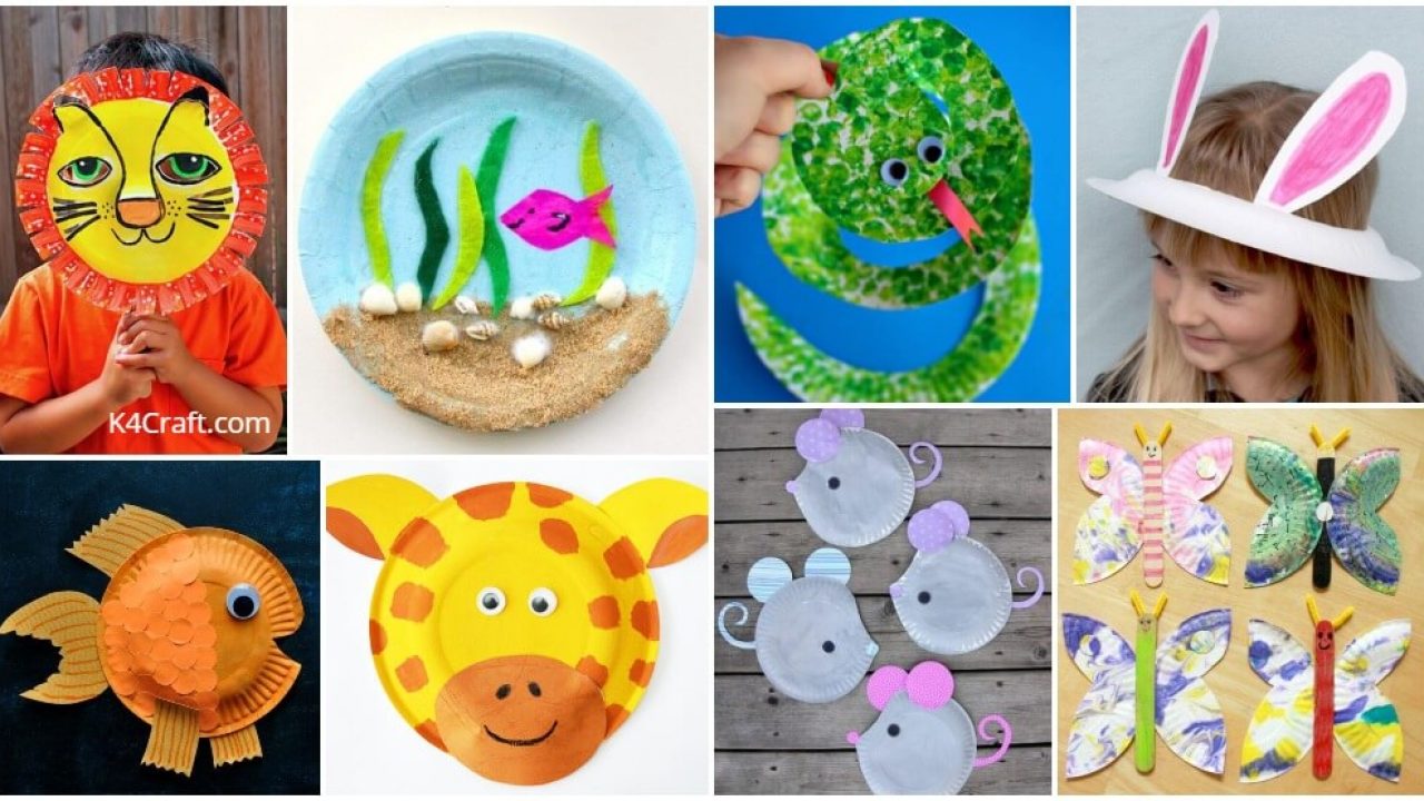 Paper Plate Animal Crafts For Toddlers & Preschoolers • K4 Craft