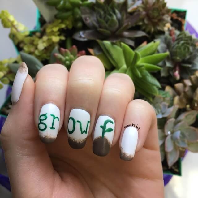 Earth Day with These Adorable Soil Nail Art Designs