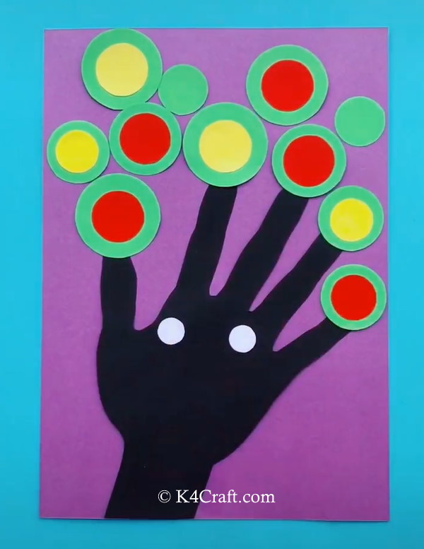 Handprint Tree Card Craft for Kids - Step by Step