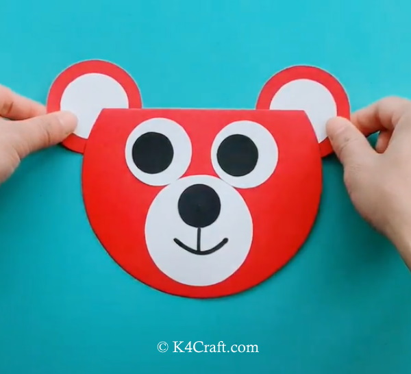 Paper Bear Card Craft for Kids - Step by Step