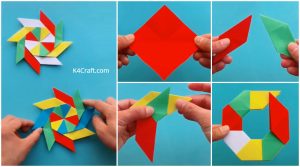 How To Make 8 Pointed Transforming Ninja Star - Step by Step Origami ...