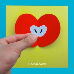 How To Make Paper Apple Card Craft - Step by Step Tutorial - K4 Craft