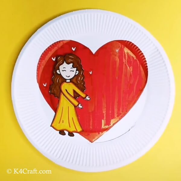 Mother's Day Paper Plate Puppet Craft For Kids - Step by step