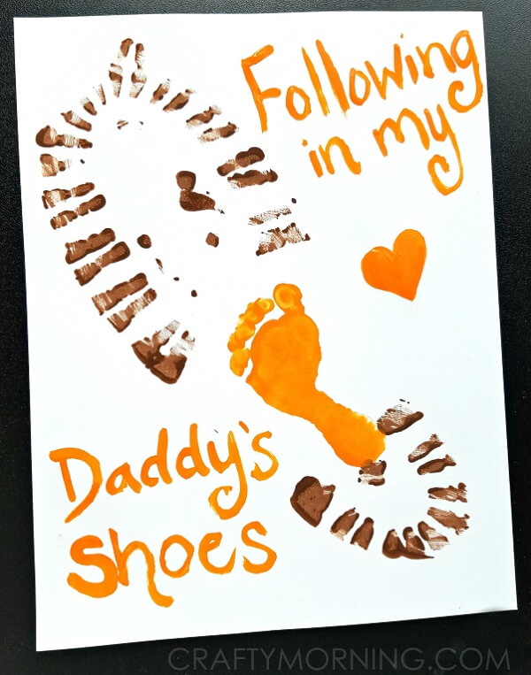 Amazing Shoe Print Father day Card