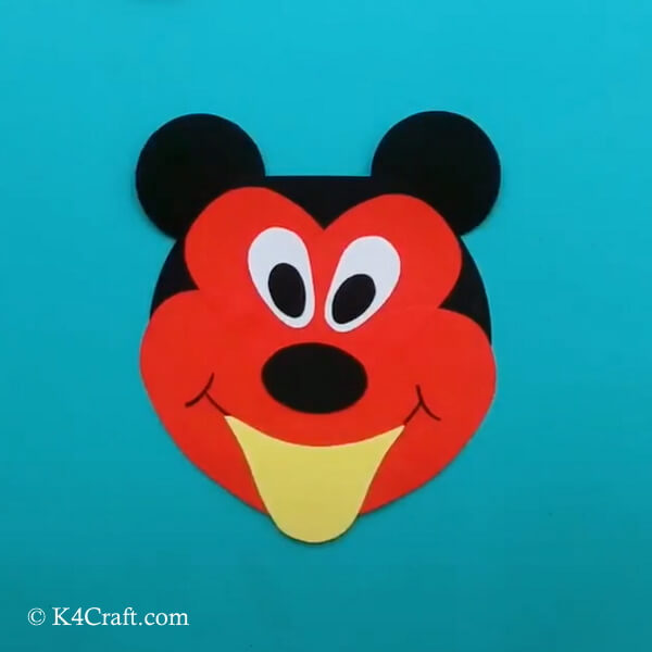 Paper Mickey Mouse Craft for Kids – Step by Step