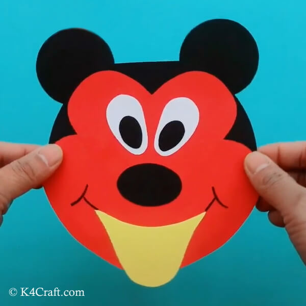 Paper Mickey Mouse Craft for Kids – Step by Step