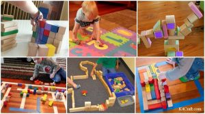 Wooden Block Building Activities for Toddlers & Preschoolers • K4 Craft