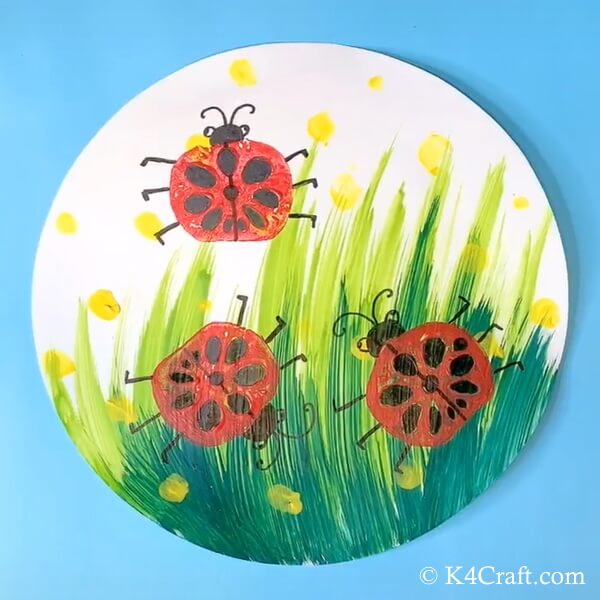 Stamp Ladybug Painting Activity