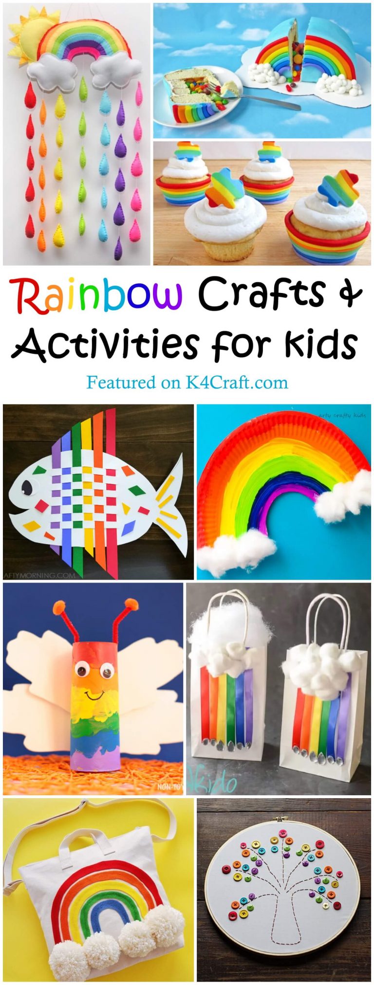30 Rainbow Crafts & Activities for Kids K4 Craft