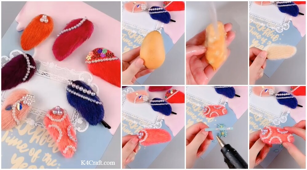 Hair Clip Accessories Made out of Mango Seeds – Step by Step Tutorial • K4  Craft