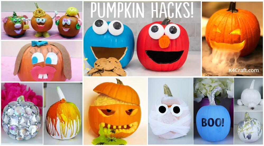 Halloween Pumpkin Decorating Ideas for kids • K4 Craft