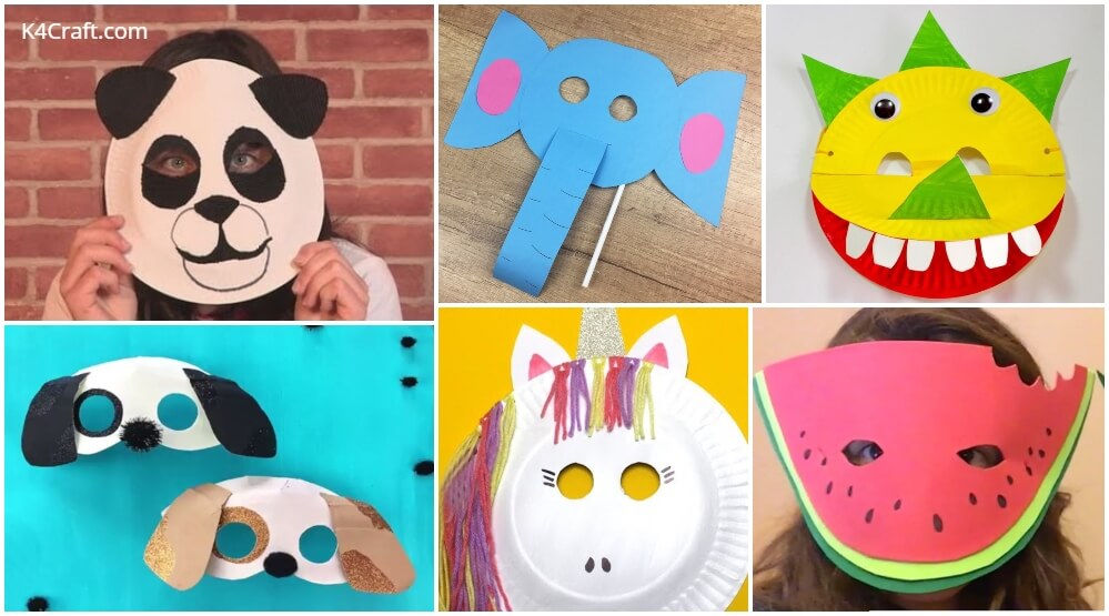 Paper Plate Masks Crafts for Kids To Enjoy This Summer • K4 Craft