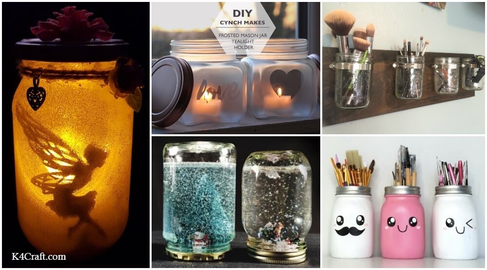 DIY Repurpose Mason Jar Craft Ideas