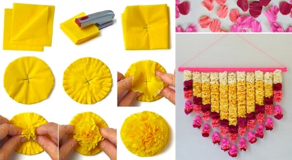DIY Cloth Marigolds