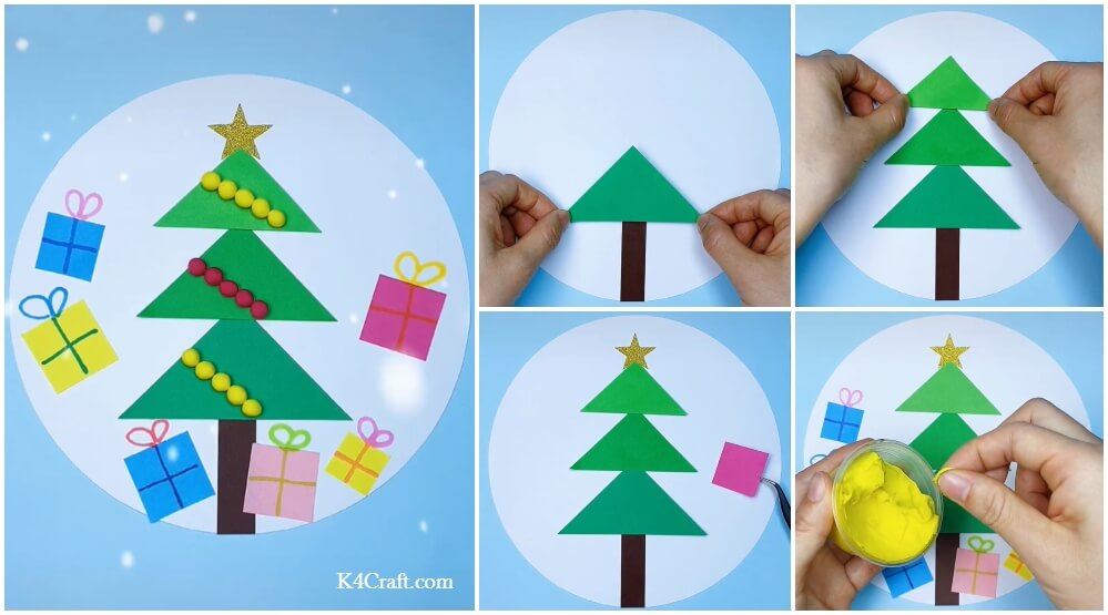 Paper Christmas Tree Craft for Kids – Step by Step Tutorial