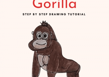 How to Draw a Gorilla for Kids – Easy Step by Step Tutorial