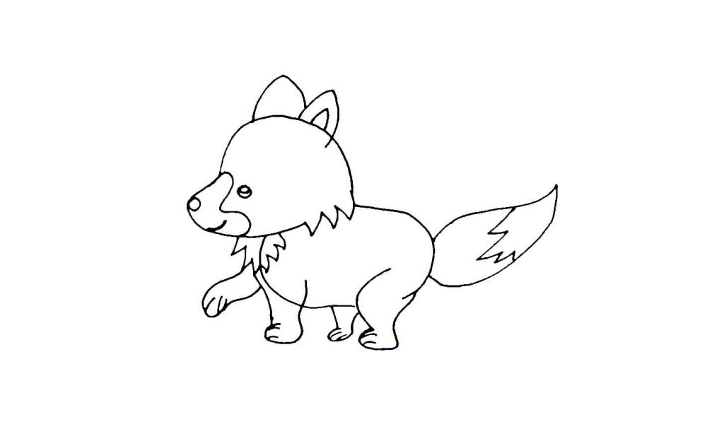 Как нарисовать волка для детей - легкое пошаговое руководство