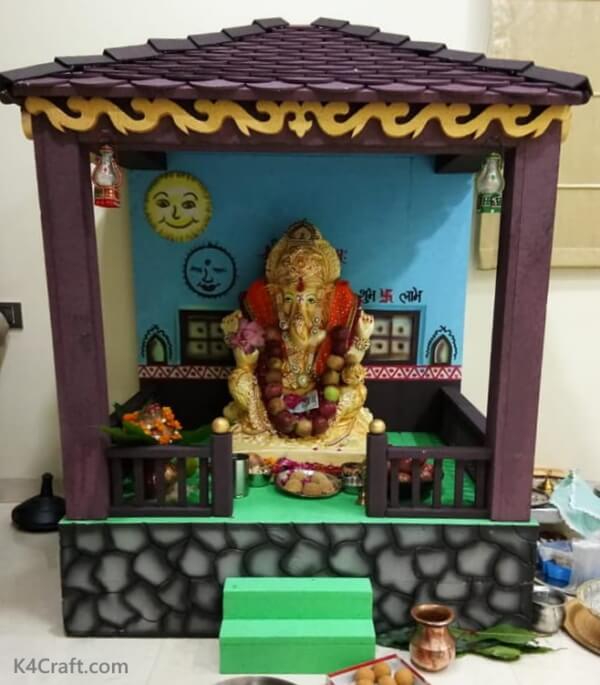 Happy Ganesh Chaturthi wishes decoration, Whatsapp message, colouring pages